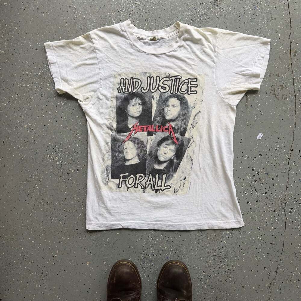 1988 Metallica And Justice For All Tour Tee shirt, Size Large